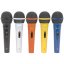 QTX sada dynamických mikrofonů XLR, 5 barev