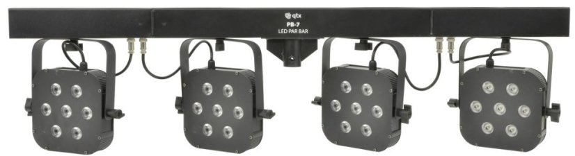 QTX PB-7 LED PAR Bar, světelná rampa 28x 3W TCL LED, DMX