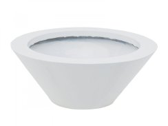 Květináč hliník-laminát, 15 cm, lesklý-bílý Květináč hliník-laminát, 15 cm, lesklý-bílý