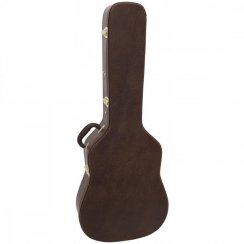 Dimavery tvarovaný kufr pro westernovou kytaru, hnědý