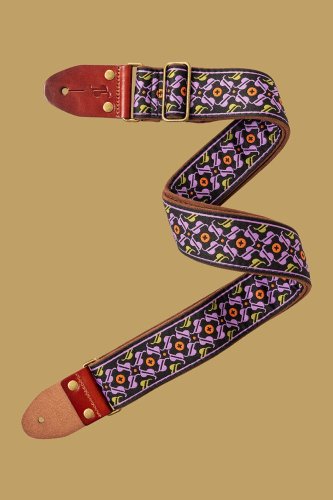 Stagg SWO-30TH-PURP, tkaný nylonový popruh, fialový