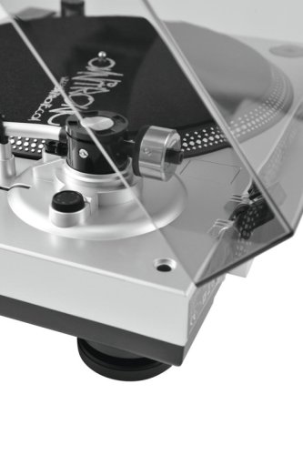 Omnitronic BD-1380, gramofon s řemínkovým pohonem-USB stříbrný