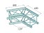 Alutruss Decolock DQ4-PAC22, 2-cestný rohový díl 120°, černý