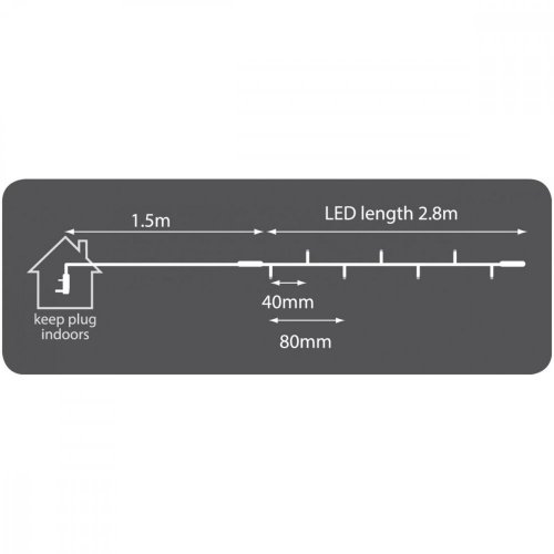 Lyyt 180-COMP-MULTI Venkovní girlandové LED světelné řetězy