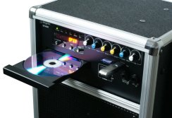 Skytec ST-100, mobilní 8" zvukový systém CD-MP3-SD-USB-2xVHF 100W