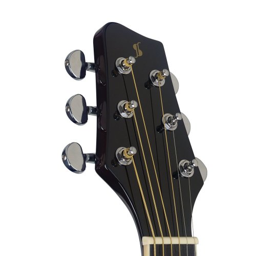 Stagg SA35 DS-BK LH, akustická kytara levoruká