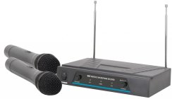 QTX VHF-2, bezdrátový mikrofon, 2 kanálový, 173,8 + 174,8 MHz