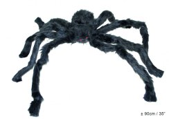 Halloween pavouk černý, 90 cm