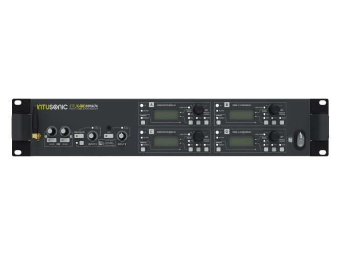 INTUSONIC INTUGRID HMA74, 4zónový audio router 