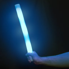 Pěnová tyč s LED světlem, balení 10 kusů, modrá Pěnová tyč s LED světlem, balení 10 kusů, modrá