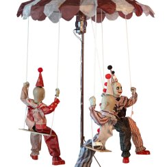 Halloween kolotoč se třemi klauny, 220 cm