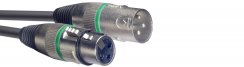 Stagg SMC6 GR, mikrofonní kabel XLR/XLR, 6m, zelené kroužky
