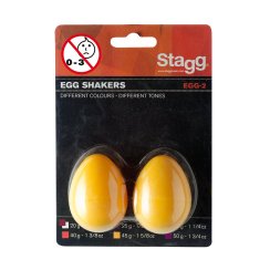 Stagg EGG-2 YW, pár vajíček, žlutá