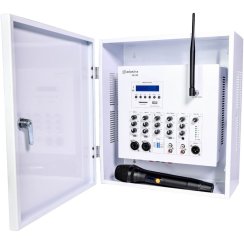 Adastra SA240, 100V nástěnný mixážní zesilovač, 1x 240W, DAB+/FM/BT/USB/SD, UHF mikrofon Adastra SA240, 100V nástěnný mixážní zesilovač, 1x 240W, DAB+/FM/BT/USB/SD, UHF mikrofon