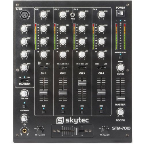 Skytec STM-7010, 4-kanálový mixpult - použito (SK172880)