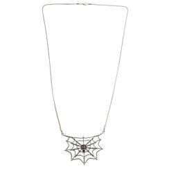 Halloween náhrdelník pavučina