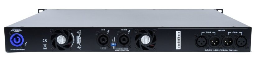 QPro QLE 2.4K2, digitální zesilovač, 2x 1200W