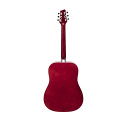 Stagg SA20D RED, akustická kytara typu Dreadnought