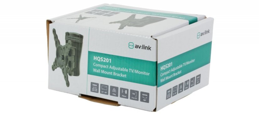 AV:link HQS201 polohovatelný držák TV/monitoru 13-40"