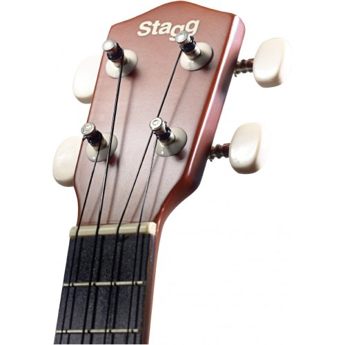 Stagg US20 Flower, sopránové ukulele s květinovým dekorem - vybalené (25020473)