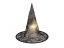 Čarodějnická čepice Halloween, sada 3 ks, osvětlená, 36 cm