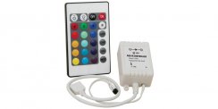 Fluxia RGB kontrolérr pro LED pásky, s IR dálkový ovladačem - použito (SA153741)