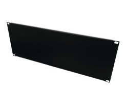 Přední panel zaslepovací 19" 4HE U profil, černý Přední panel zaslepovací 19" 4HE U profil, černý