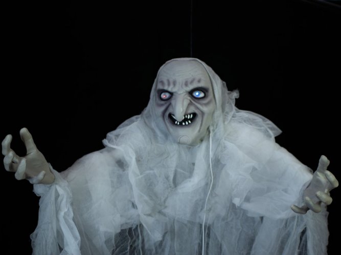 Halloween čarodějnice bílá, 170cm