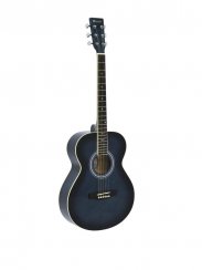 Dimavery AW-303, akustická kytara typu Folk, stínovaná modrá