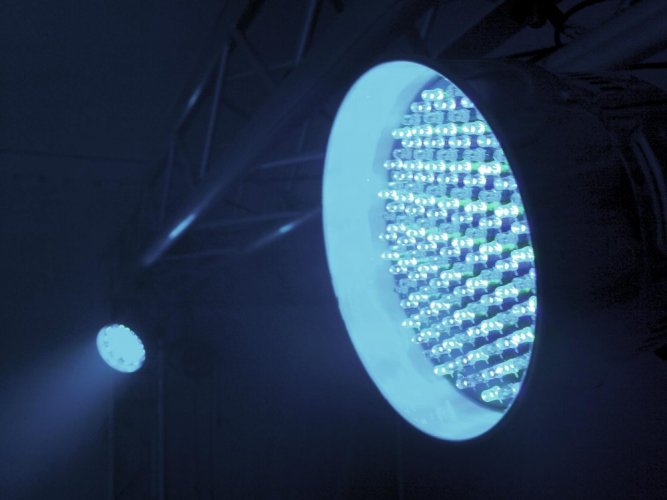 Eurolite LED PAR-56 RGB DMX, 151x5mm LED, stříbrný - použito (51913618)