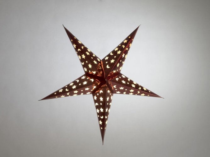 Star Lantern, papírová hvězda 40cm, červená