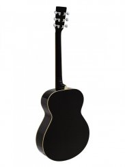 Dimavery AW-303, akustická kytara typu Folk, černá