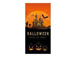 Halloween Banner, Strašidelný dům, 90x180cm