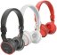 AV:link PBH-10 bezdrátová Bluetooth SD sluchátka, červená