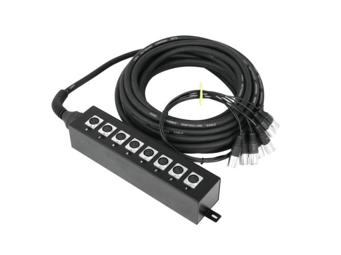 Omnitronic multicore kabel se stageboxem, 8IN XLR, 20 m