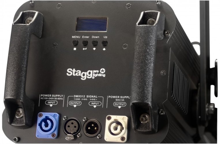 Stagg SLP200Z divadelní reflektor, 1x200W COB 6500K DMX, 17 - 50, černý