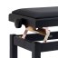 Stagg PB06G BKM SBK, stolička ke klavíru, černá matná, koženkový sedák