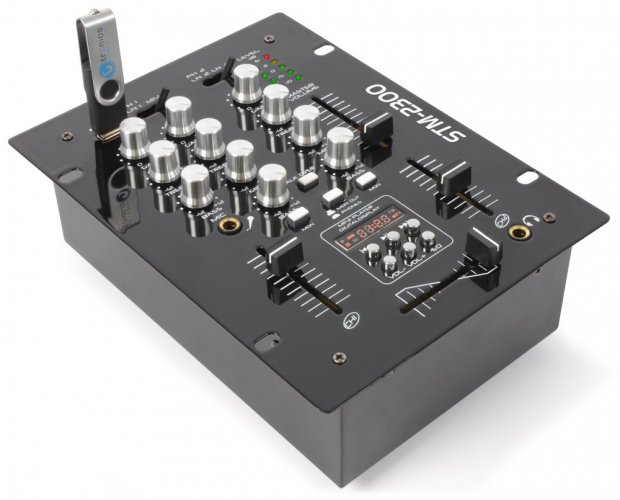 Skytec STM-2300, 2-kanálový mix pult s USB/MP3