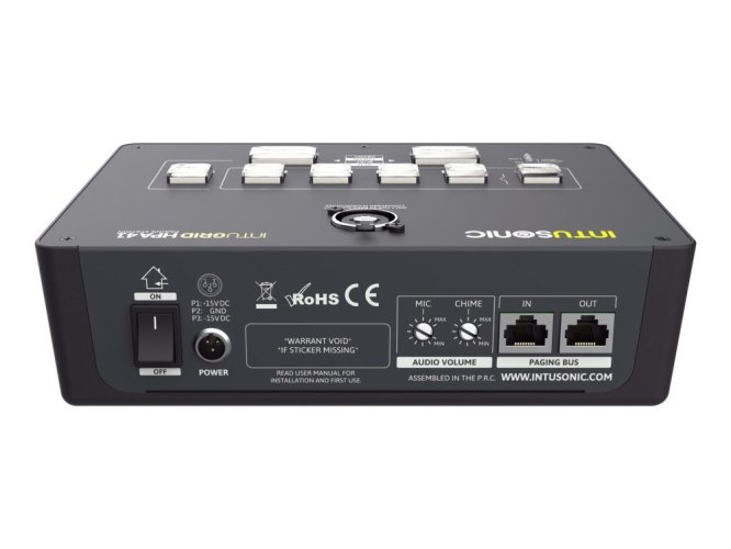 INTUSONIC HPA41, 4-zónová pagingová stanice
