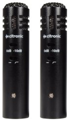 Citronic ECM20, kondenzátorové mikrofony, pár
