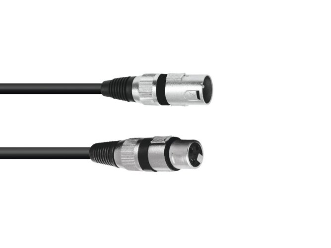 Omnitronic mikrofonní kabel XLR/XLR, 30m, černý