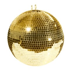 Zrcadlová zlatá koule, 50 cm