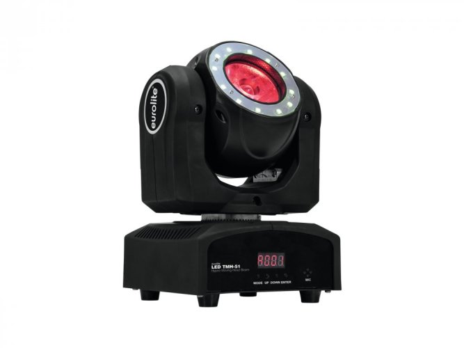 Eurolite LED TMH-51 otočná hlavice Beam, 1x60W QCL,12x SMD RGB, DMX
