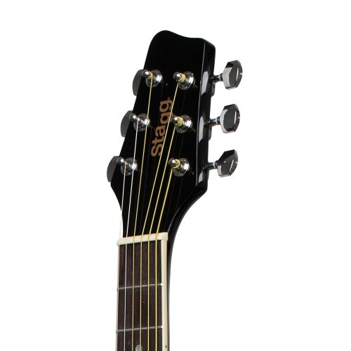 Stagg SA20D 3/4 LH-BK, akustická kytara 3/4 typu Dreadnought, levoruká