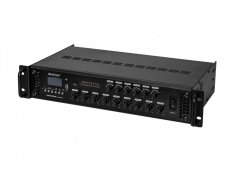 Omnitronic MAVZ-120.6P, 100V 6-zónový mixážní zesilovač, MP3/USB/SD/BT, 120W