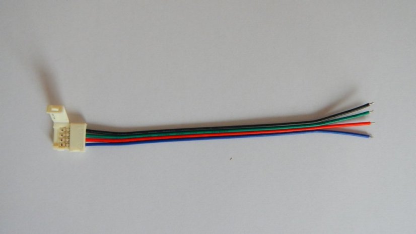 Napájecí konektor pro LED světelný pásek, RGB SMD5050, 10 mm