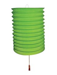 Lampion papírový 28 cm, zelený
