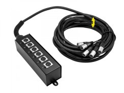 Omnitronic MUS-610, multicore kabel se stageboxem, 6IN XLR, 10 m