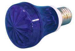 Eurolite strobo žárovka E27, modrá