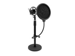 Omnitronic MSP-1, stolní mikrofonní stojan s odpružením a pop filtrem Omnitronic MSP-1, stolní mikrofonní stojan s odpružením a pop filtrem